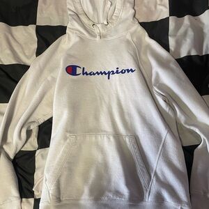 White Champion hoodie